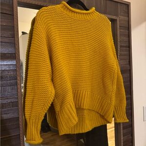 Lou & Grey for Loft Mustard Yellow Sweater